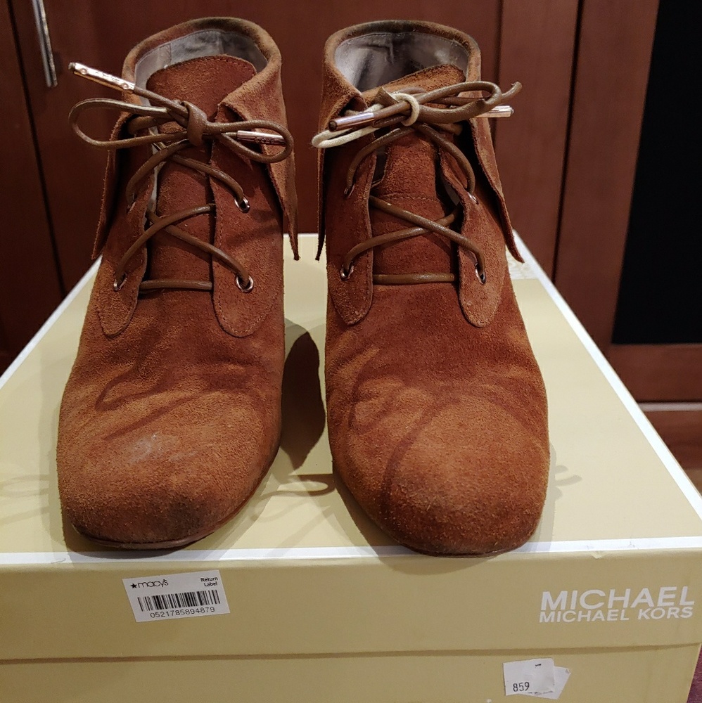 Michael Kors wedge bootie